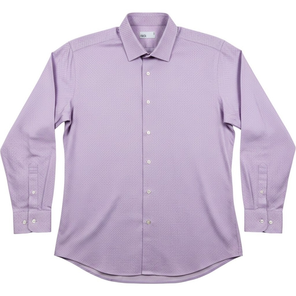 Nordstrom Dress Shirt Mens 17 36-37 Button Down Purple Business EXCELLENT